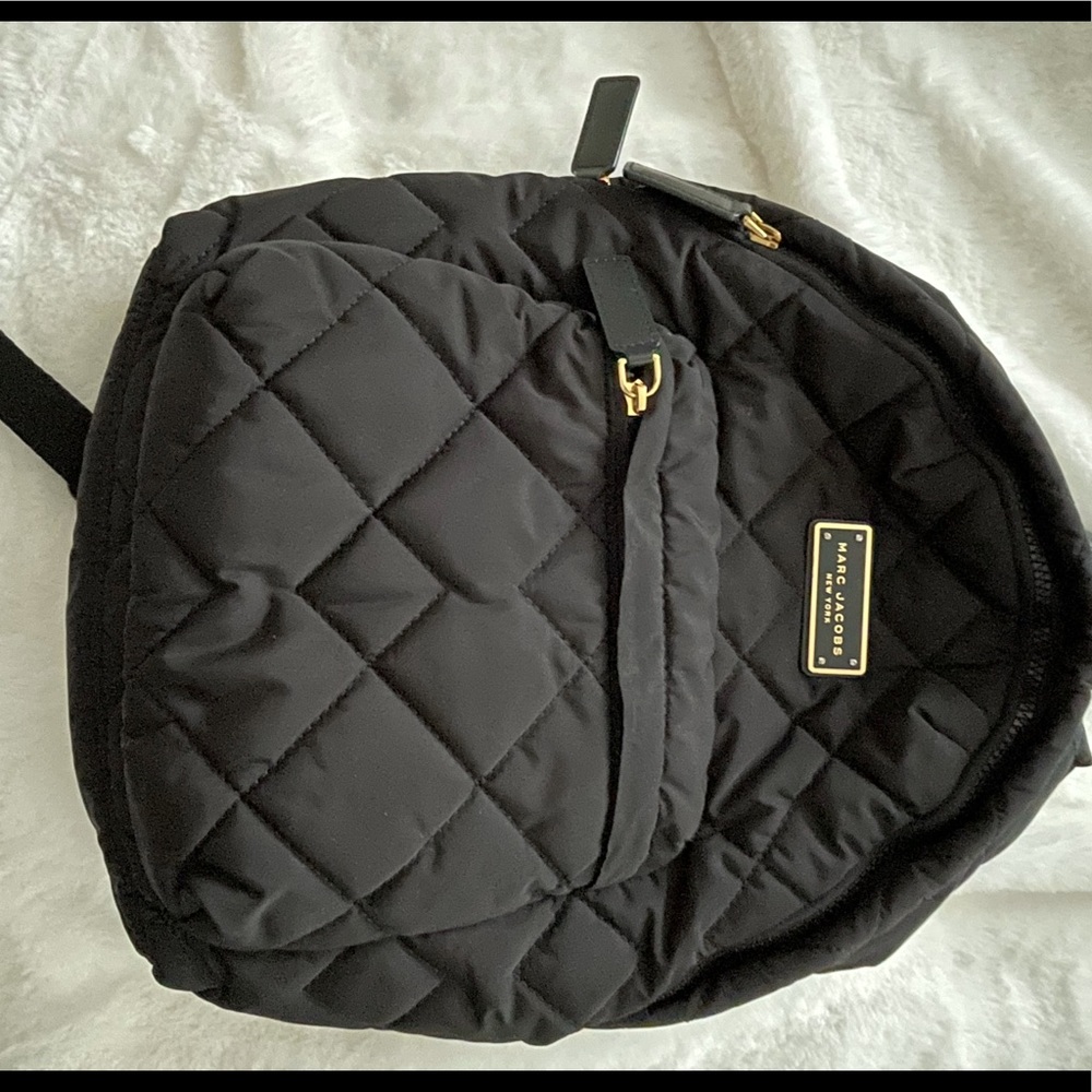 Marc by Marc Jacobs quilted Nylon book bag.